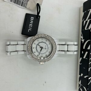 Women’s Breil ceramic watch with  Crystal, Bezzel, and face NWT